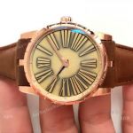 Newest Copy Roger Dubuis Excalibur Rose Gold Watch - Swiss RD622